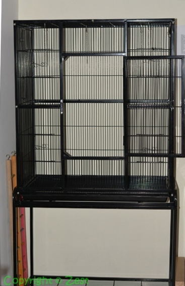 The 'new' old cage, freshly disinfected